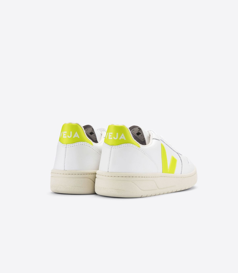 Veja Sneakers Dam - V-10 Läder - Vita - 635187-QVU